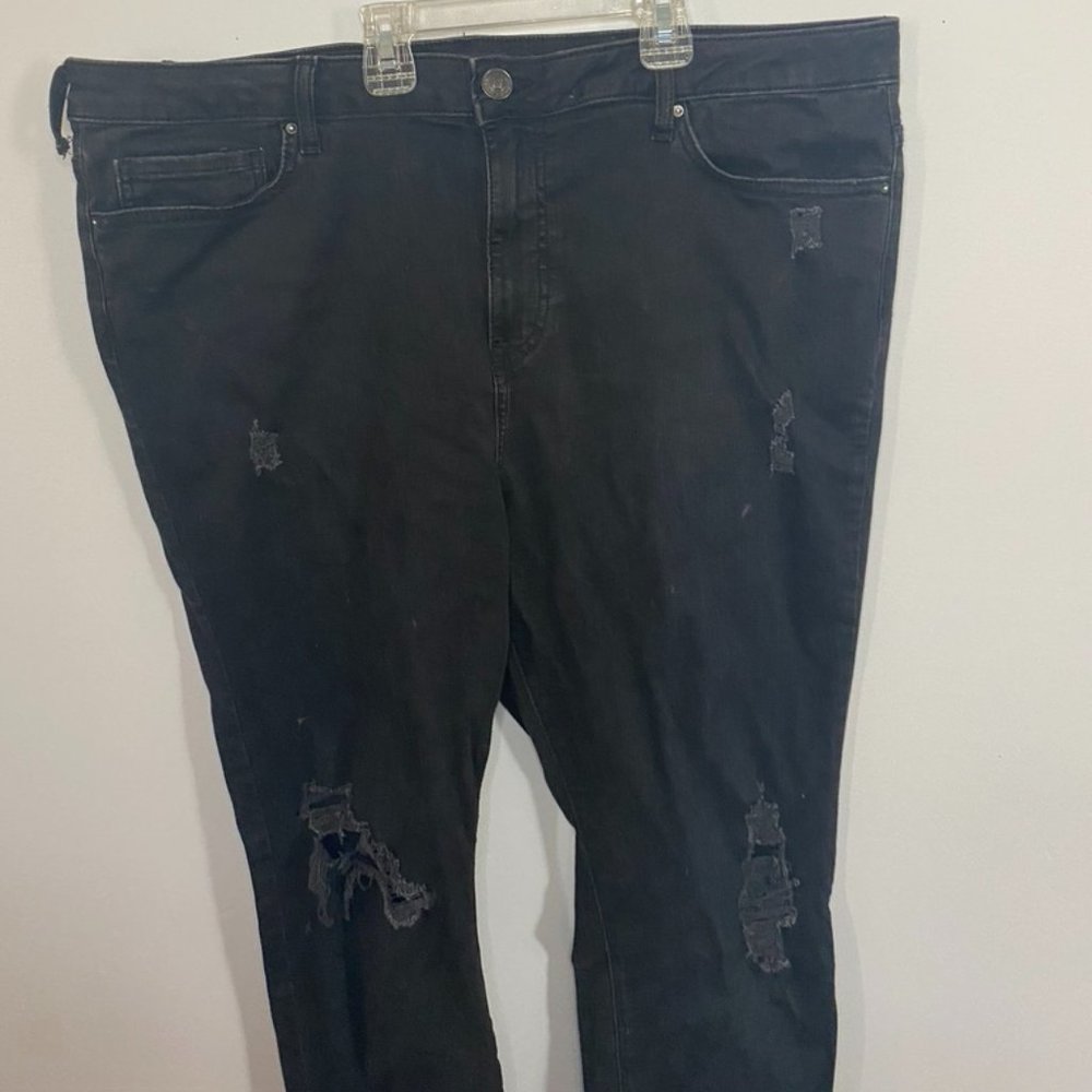 Distressed Black Skinny Jeans